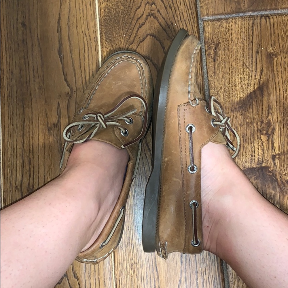 Leather Sperrys